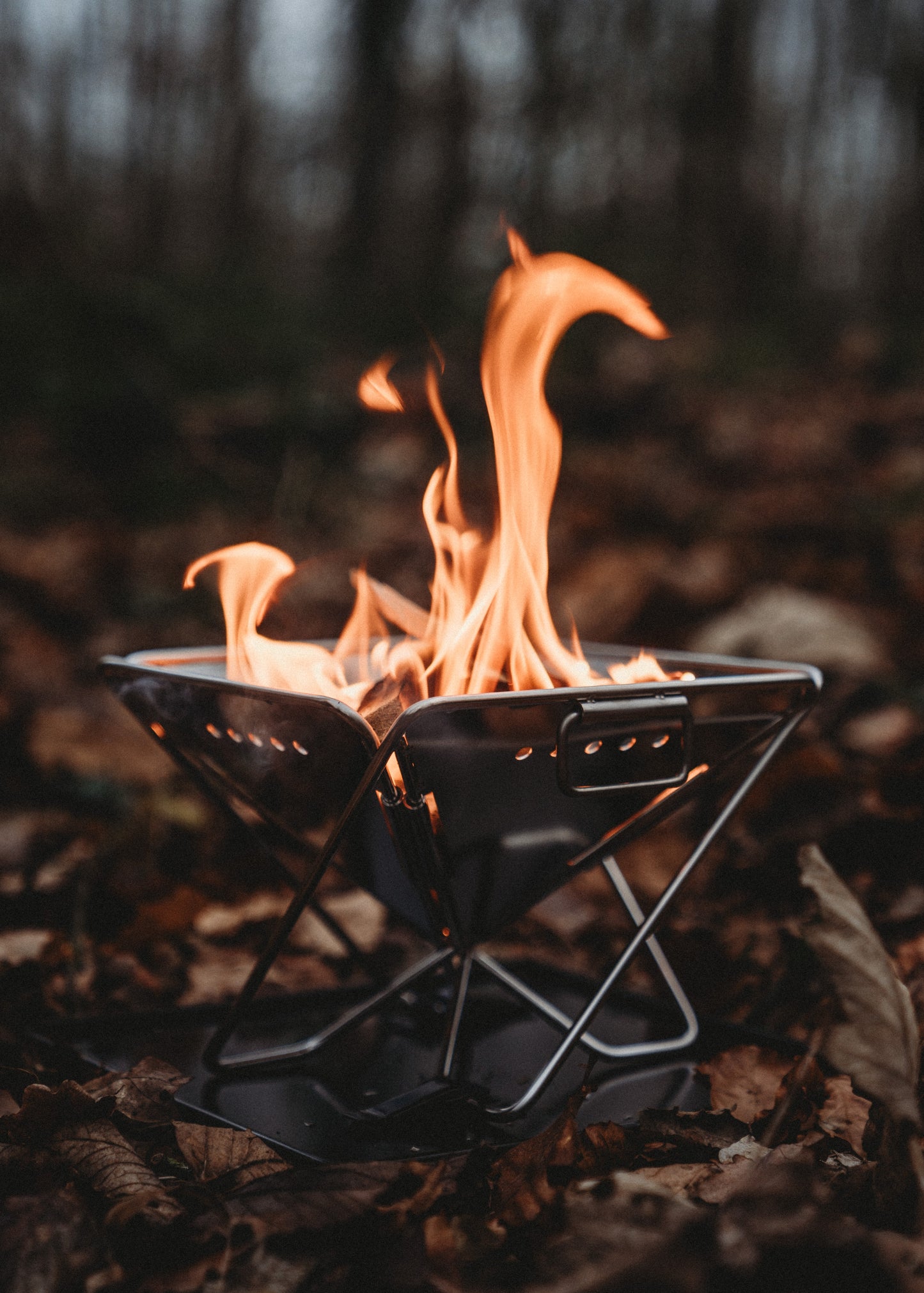 R+F portable grill fire pit